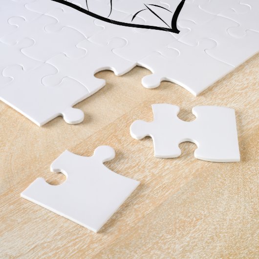 Grafische afbeelding met geel geelbruin water legpuzzel (Zijkant)