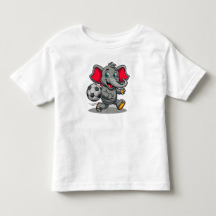 Grafische afbeelding van een babyolifant die tafel kinder shirts