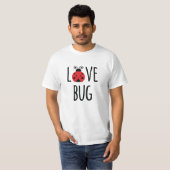 Grafische afbeelding van een liefdeskever voor bij t-shirt (Voorkant volledig)