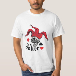 Grafische afbeelding van gotische Joker-schedel sp T-shirt
