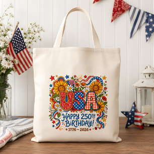 Grafische afbeelding van zonnebloem voor 250e verj tote bag