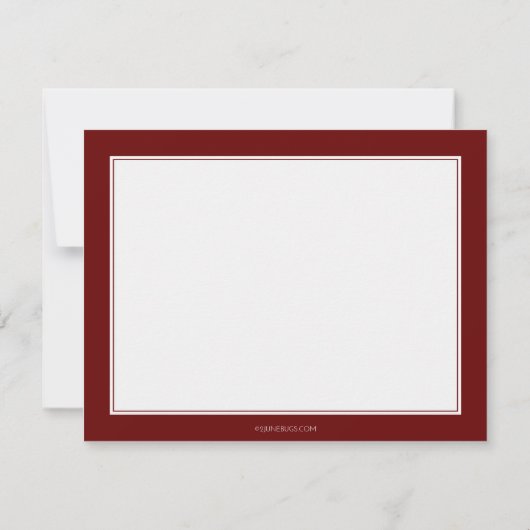 Grafische afbeelding zwart rood, persoonlijk notitiekaartje (Achterkant)