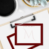 Grafische afbeelding zwart rood, persoonlijk notitiekaartje