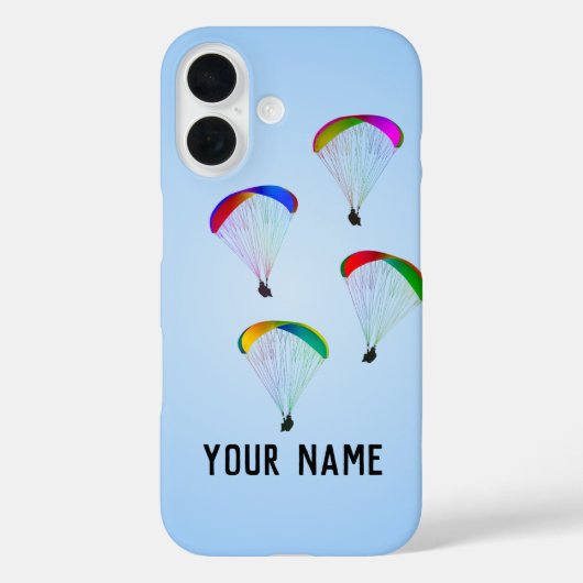 Grafische afbeeldingen van kleurrijke Paragliders Case-Mate iPhone Case (Achterkant)