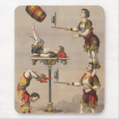 grafische afdruk van een acrobatische handeling. muismat (Voorkant)