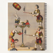 grafische afdruk van een acrobatische handeling. notitieboek (Achterkant)