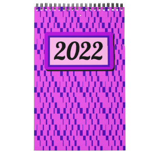 Grafische agenda voor Bright en kleurrijk Retro Kalender