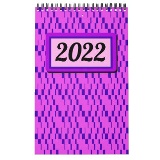 Grafische agenda voor Bright en kleurrijk Retro Kalender