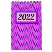 Grafische agenda voor Bright en kleurrijk Retro Kalender (Hoes)