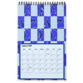 Grafische agenda voor Bright en kleurrijk Retro Kalender (Jan 2026)