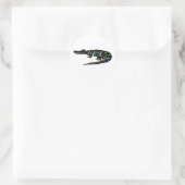 Grafische Amerikaanse CROCODILE Conservation - Rep Ronde Sticker (Tas)