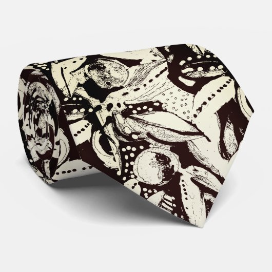 Grafische appels stropdas (Opgerold)