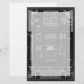 Grafische architectuur IV Briefpapier (Voorkant / Achterkant)