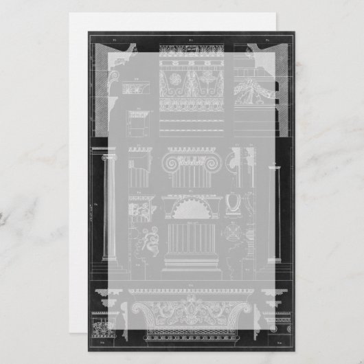 Grafische architectuur IV Briefpapier (Voorkant / Achterkant)