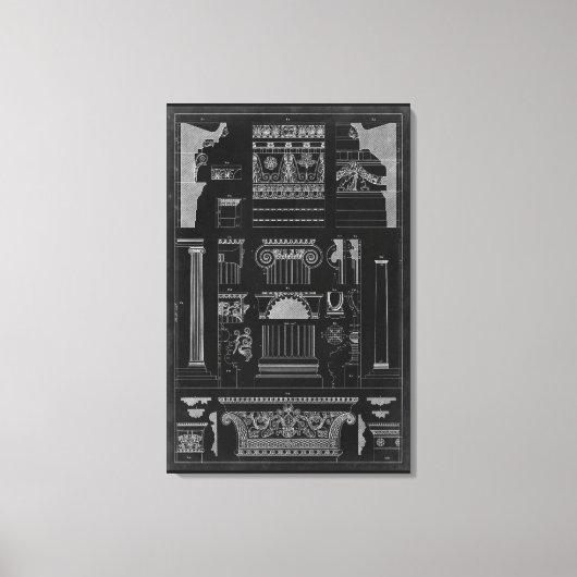 Grafische architectuur IV Canvas Afdruk (Voorkant)