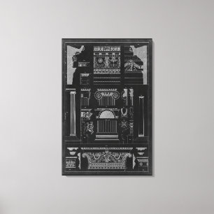 Grafische architectuur IV Canvas Afdruk