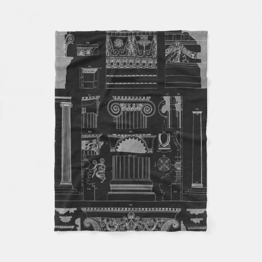 Grafische architectuur IV Fleece Deken (Voorkant)