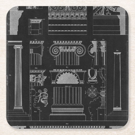 Grafische architectuur IV Kartonnen Onderzetters (Voorkant)