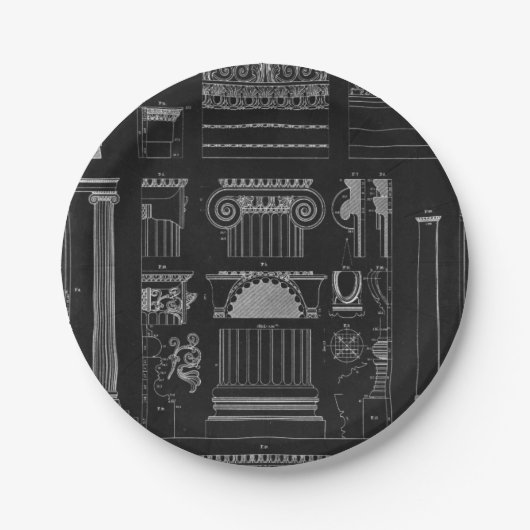 Grafische architectuur IV Papieren Bordje (Voorkant)