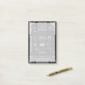Grafische architectuur IV Post-it® Notes (Op bureau)
