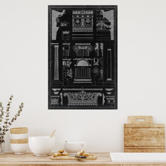 Grafische architectuur IV Poster (Keuken)