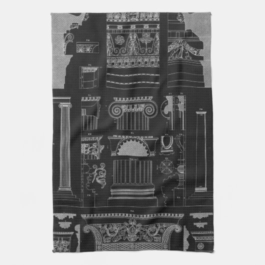 Grafische architectuur IV Theedoek (Verticaal)