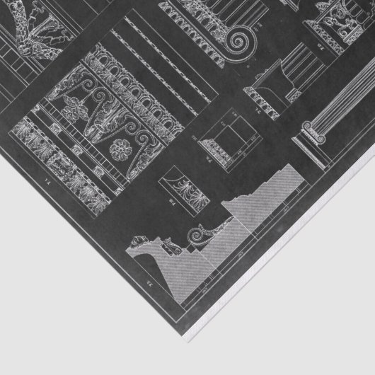 Grafische architectuur IV Tissuepapier (Detail)