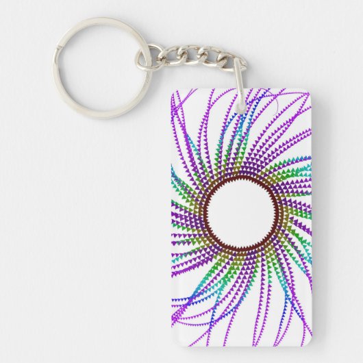 Grafische Art Circle Sleutelhanger (Voorkant)