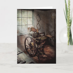 Grafische artiest - De bescheiden drukpers Kaart