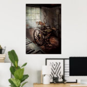 Grafische artiest - De bescheiden drukpers Poster (Thuiskantoor)