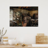 Grafische artiest - de drukkerij poster (Keuken)