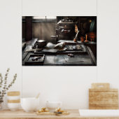 Grafische artiest - Op de Kantoor Printers Poster (Keuken)