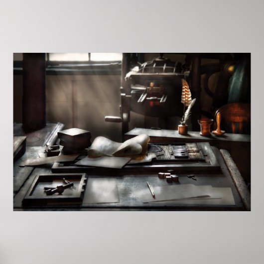 Grafische artiest - Op de Kantoor Printers Poster (Voorkant)