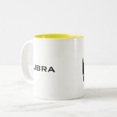 Grafische beha's tweekleurige koffiemok (Voorkant links)