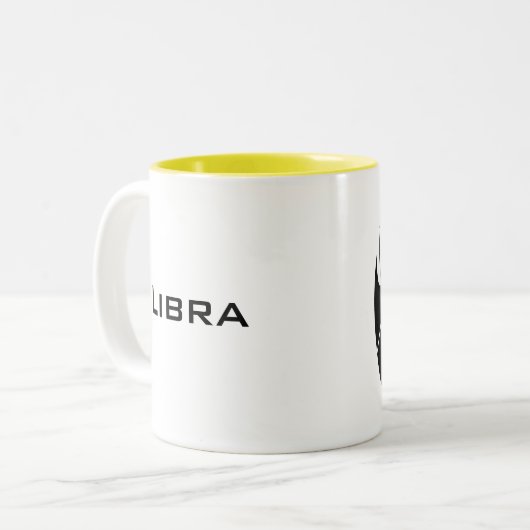 Grafische beha's tweekleurige koffiemok (Voorkant links)