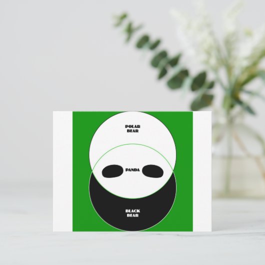 Grafische Beren Briefkaart (Staand voorkant)