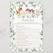 Grafische boerderijdieren Greenery vind het gastsp (Voorkant / Achterkant)