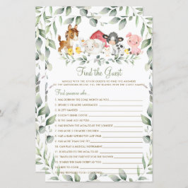 Grafische boerderijdieren Greenery vind het gastsp