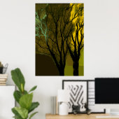 Grafische boomposter poster (Thuiskantoor)
