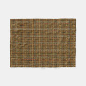 Grafische Burlap geweven snaren grijs Fleece Deken (Voorkant (Horizontaal))