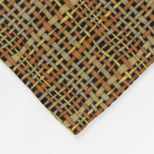 Grafische Burlap geweven snaren grijs Fleece Deken (Hoek)