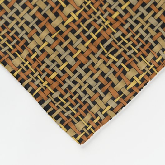 Grafische Burlap geweven snaren grijs Fleece Deken (Hoek)