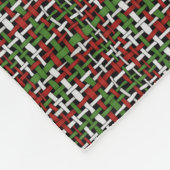 Grafische Burlap geweven snaren Kerstmis Fleece Deken (Hoek)