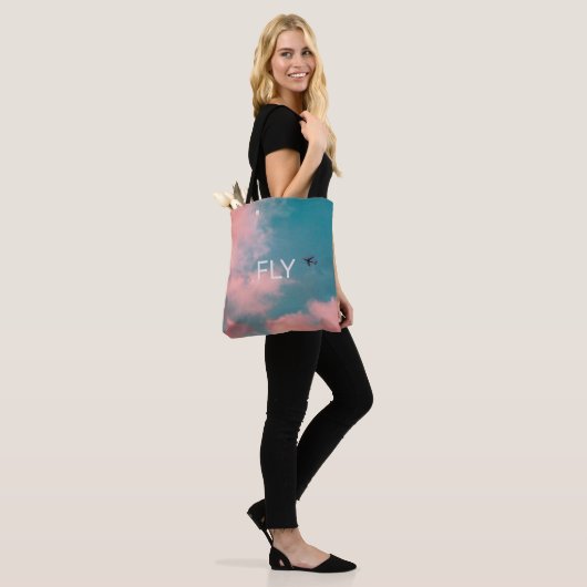 Grafische Canvas tas (Op model)