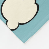 GRAFISCHE CARTOON STYLCLOUDS SKY FLEECE BLANKET DEKEN (Hoek)