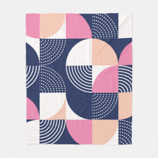 Grafische cirkels naadloos patroon fleece deken