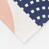 Grafische cirkels naadloos patroon fleece deken (Hoek)