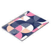 Grafische cirkels  naadloos patroon notitieboek (Linkerzijde)