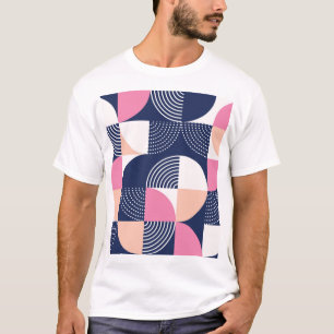 Grafische cirkels naadloos patroon t-shirt