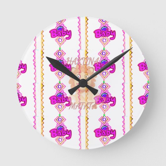 Grafische de kunsttekst van Hakuna Matata van de Ronde Klok (Voorkant)